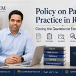 GACM featured image showing Syed Raheel Shahzad with policy, procedure, evidence, review and executive oversight governance framework