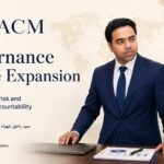 GACM featured image showing founder Syed Raheel Shahzad reviewing governance, decision rights, risk escalation and cross-border accountability