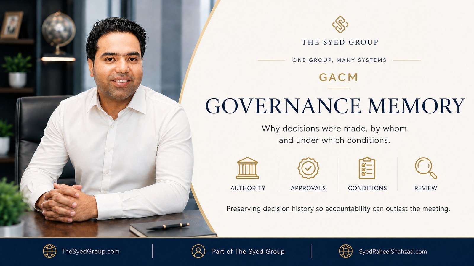 From Decision Review to Better Governance Standards: How GACM Converts Experience Into Control — The Syed Group and Syed Raheel Shahzad featured image