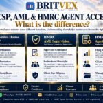 Britvex UK professional credentials comparison showing Companies House ACSP, HMRC anti-money laundering supervision and HMRC Agent Services Account
